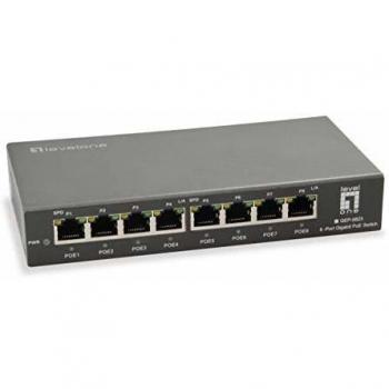 LevelOne 8-Port Gigabit PoE Switch (10/100/1000) - GEP-0823, 120W Non-Managed