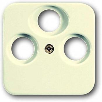 Disco Central Busch-Jaeger 1743-03-212 para Antenas y SAT, Duroplast Blanco, Compatible con Duro 2000 SI