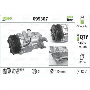 VALEO 699367 compresor de Aire Acondicionado