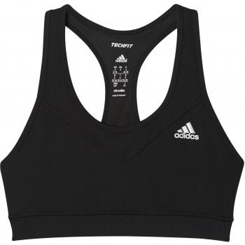 adidas TF Bra - Solid - Camiseta para mujer, talla S, color negro / blanco