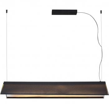 Lámpara colgante LED Ludovico 115 cm negra