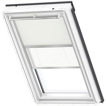VELUX Cortinas de oscurecimiento DÚO M04 / 304/1 / MK34, Beige con guía Lateral Gris