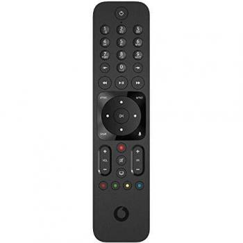 VODAFONE R3170301 Control Remoto de Reemplazo para Control por Voz de Vodafone, No Requiere Configuración, TV Control Remoto para Decodificador Vodafone TV 4K, Color Negro