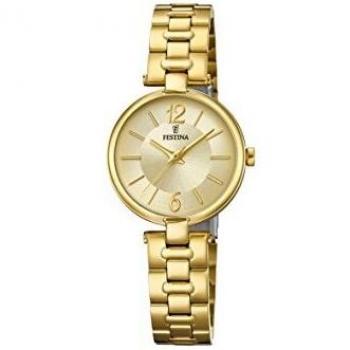 Festina womens analogue quartz watch with stainless steel strap f203131