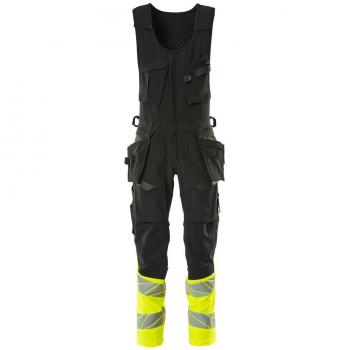 Mono Combinado Mascot Accelerate Safe Negro/Amarillo Alta Visibilidad (L30W30.5)