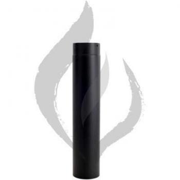 TUBO PARA CHIMENEA VITRIFICADO NEGRO MATE 75 CENTIMETROS LONGITUD