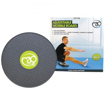 Fitness FWOBBLE20 Balance Board, Unisex Adulto, Negro, 40cm