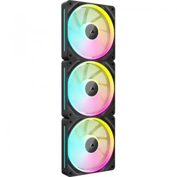 Corsair iCUE LINK LX120 RGB Triple Pack Ventiladores PWM 120 mm Negro
