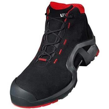 Uvex 1 X-tended Support Bota de Seguridad S3 SRC - Zapato Profesional de Trabajo con Punta Antiaplastamiento de Composite, Color Negro, Talla 41