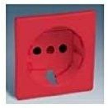 Simon 82041-37 - Tapa Enchufe 2P+Tt Lateral Roja+Segurid.