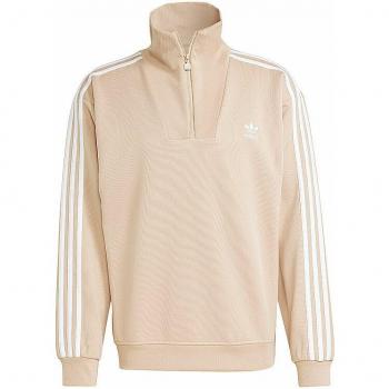 Sudadera Troyer Beige Adidas Originals Cuello Alto para Hombre - Talla L
