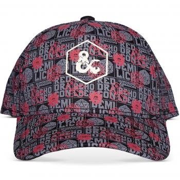 Gorra Ajustable de Hombre Dungeons & Dragons con Logo Multicolor