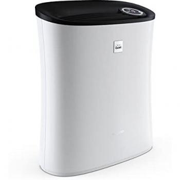 Sharp UA-PE30E-WB Purificador de aire con sistema de filtro de 2 niveles, flujo de aire 60-180 metros cúbicos/h, 25dB, para espacios de hasta 21 metros cuadrados, blanco