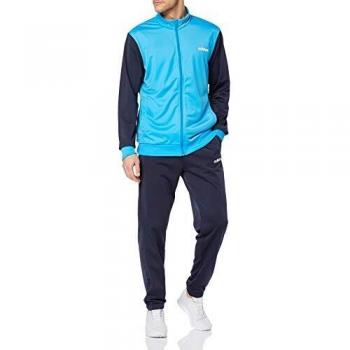 adidas Tracksuit Linear Tricot, Hombre, Shock Cyan/Legend Ink/White, M