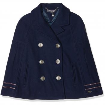 Tommy Hilfiger Holiday Thkg Wool Cape, Chaqueta para Niñas