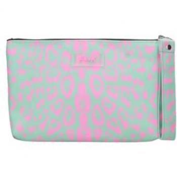 Mini Spotted Clutch Bag F**k - Pink Synthetic Women's Pochette