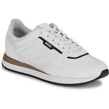 BOSS Men's White Kai Runn Nupny Sneakers - Autumn/Winter Collection, Size 8 US / EU 41 / UK 7
