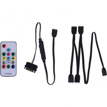 Juego de Control Remoto ARGB 5V Xilence con Receptor y Divisor 1 a 4 para Componentes LED de PC