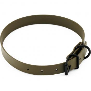 Collar Heim BioThane verde-oliva para perros - 44 - 54 cm de contorno de cuello, Ancho 25 mm