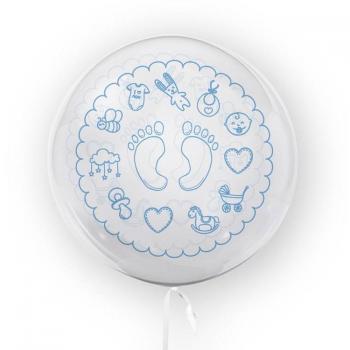 Globo Temática Azul de 45 cm para Decoración de Fiestas y Eventos - Resistente y Duradero
