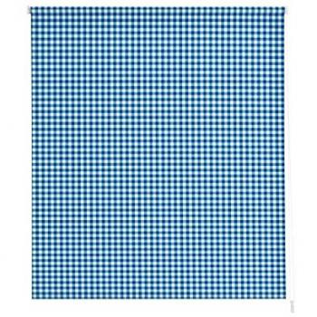 Estor Enrollable Translúcido para Cocina Modelo Vichy-2 Azul 160 x 180 cm