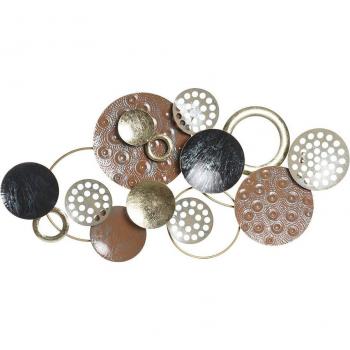 Fíjalo Decoración pared metal círculos