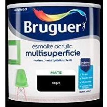 Bruguer Acrylic Multisuperficie Esmalte al agua Mate Negro 250 ml