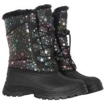 Mountain Warehouse Whistler Adaptive Stars Snow Boots - Purple - Size: 4 UK