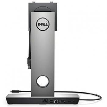 DELL DS1000 - Base para Portátil con Replicador de Puertos USB 3.0 (3.1 Gen 1) Type-C, Conexión Alámbrica y Velocidad de Transferencia 10,100,1000 Mbit/s en Color Negro Plata
