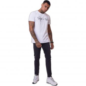 Camiseta de Manga Corta Beige con Logo Bordado Project X Paris