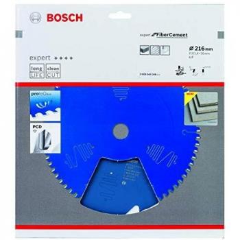 Disco de sierra circular BOSCH 2608644346 CSB Expert FiberCement 216x30x6D, diámetro 216 mm, corte de 30 mm, ancho de 2.2 mm, Z.6 Tal