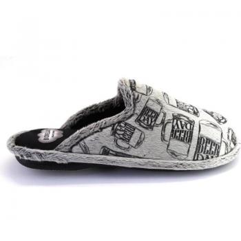 COSDAM 1490 Zapatillas de casa de hombre negro