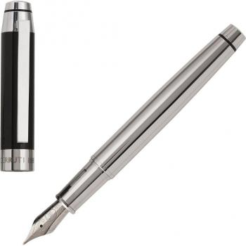 Estilográfica Heritage Negra y Cromo Cerruti 1881 Personalizable