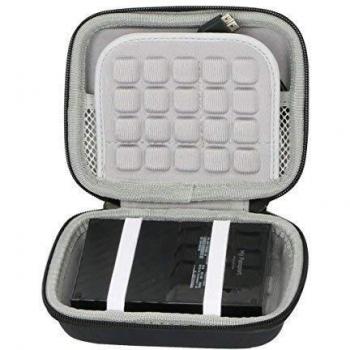 co2CREA Viajar llevar Fundas Estuche Case para WD My Passport Disco Duro portátil de 1TB 2TB 3TB 4TB / Seagate Expansion portátil 500GB 1TB 2TB 3TB 4TB