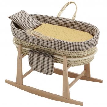 Moisés Cambrass Mio Cuco + Patas Lansing Flower Mustard/Vichy 49x80x61 Cm