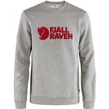 Fjällräven Logo Pullover Sweatshirt, S Grey-Melange