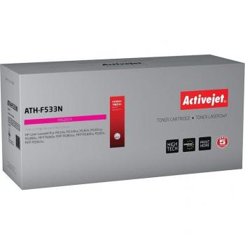 Tóner Activejet ATH-F533N Magenta - Tóner compatible, color magenta, rendimiento de hasta 2,500 páginas, diseñado para impresoras láser