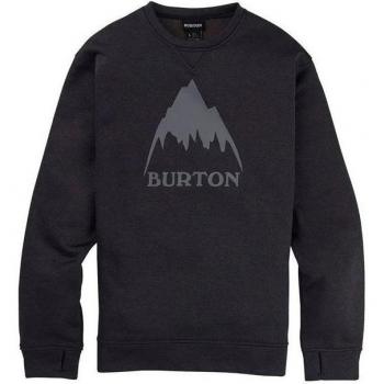 Burton Oak Pullover Crew Sweatshirt Men's True Black Heather