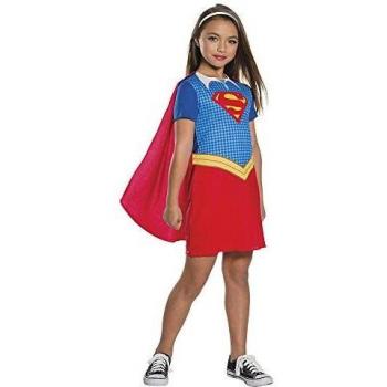 DC Comics - Disfraz de Supergirl oficial para niña, infantil 5-6 años