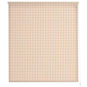 Estor Enrollable Translúcido para Cocina Modelo Vichy-2 Beige 160 x 180 cm