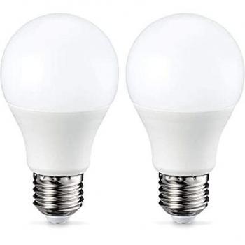 Amazon Basics Bombilla LED Esférica E27, 9W