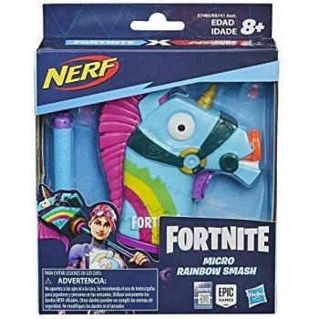 Nerf- Microshots Fortnite Ranbow Smash, Multicolor