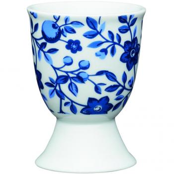Vaso de Porcelana Kitchen Craft - Diseño Floral - 9 X 12 X 16 Cm - Azul
