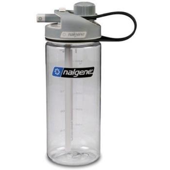 Nalgene Multidrink, Bidón de acampada y senderismo, Transparente, 0,56 L
