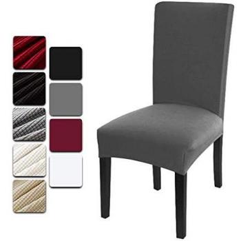 Dioxide Fundas para Sillas Pack de 4 Fundas Sillas Comedor, Fundas Elásticas Chair Covers Lavables Desmontables Cubiertas para Sillas Muy Fácil de Limpiar Duradera