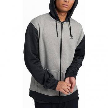Chaqueta sudadera Burton Oak Full-Zip para hombre en color gris