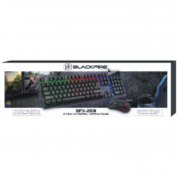 Teclado y Ratón Gaming Blackfire BFX-250 Steel Retroiluminado Combo (PC)