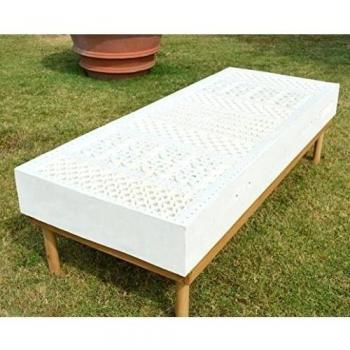 Natural Latex H22 - Colchón H22 cm extraíble, 100% látex natural a zonas, Tissu Coolmax, grand lit 150x190
