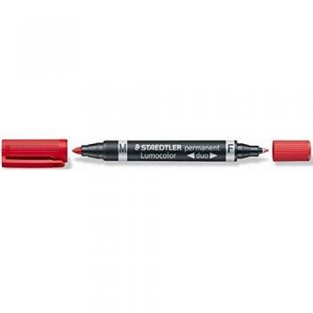 Staedtler 949316 - Rotulador permanente, doble punta, color rojo