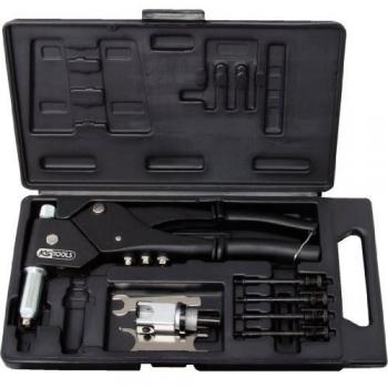 KS Tools 150.9610 Juego de remachadora de mano universal, 10 pzs